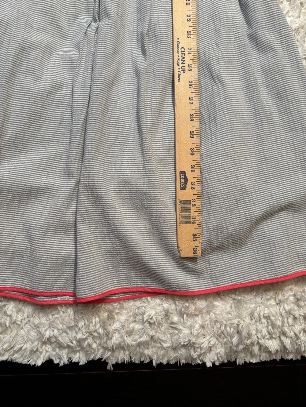 Jessica Simpson Gray Dress with Coral Trim